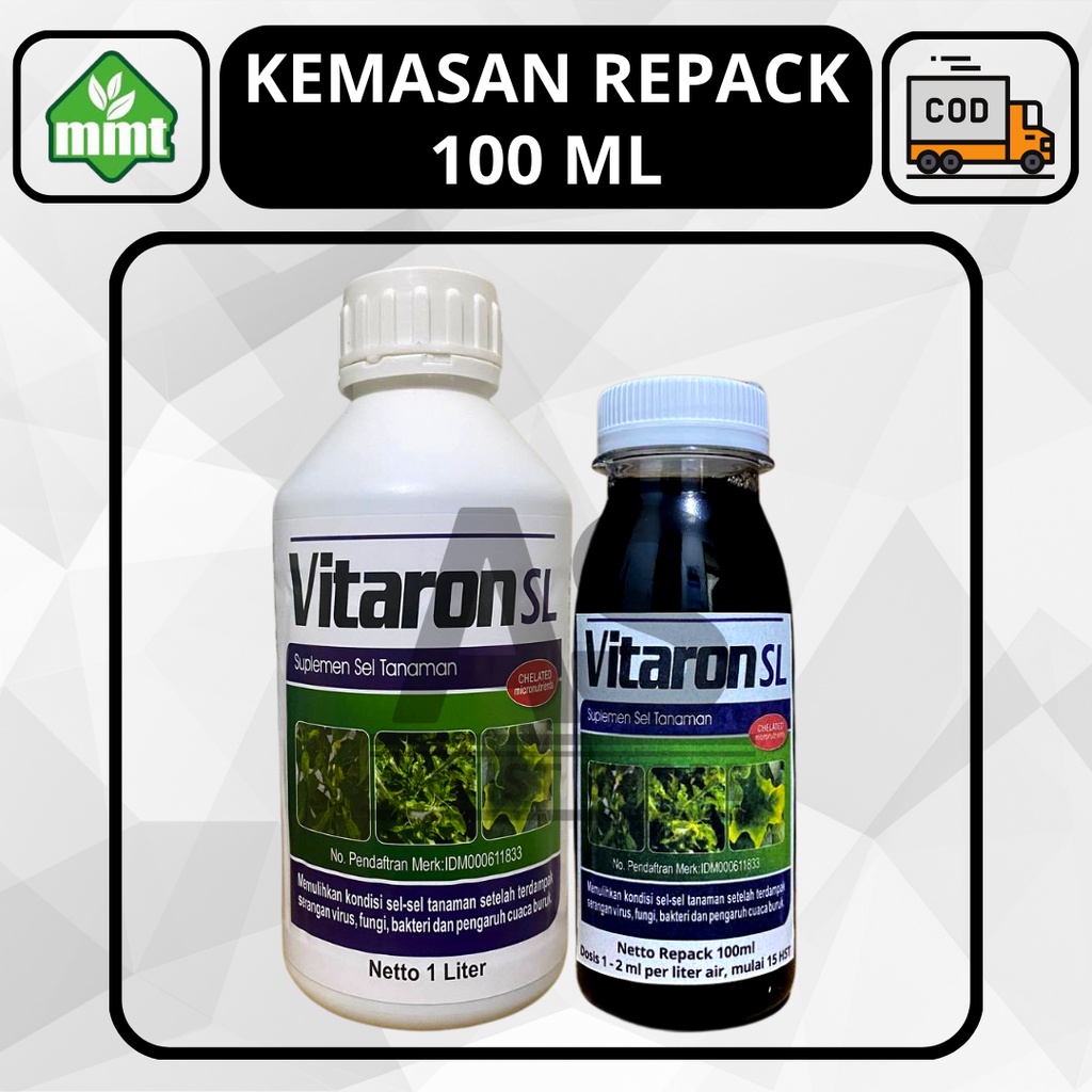 Suplemen Sel Tanaman VITARON SL Kemasan Repack 100ml Original