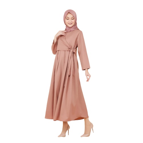 TokoMilkan - Dress Wanita Dewasa Muslim INAYAH Bahan Moscrepe