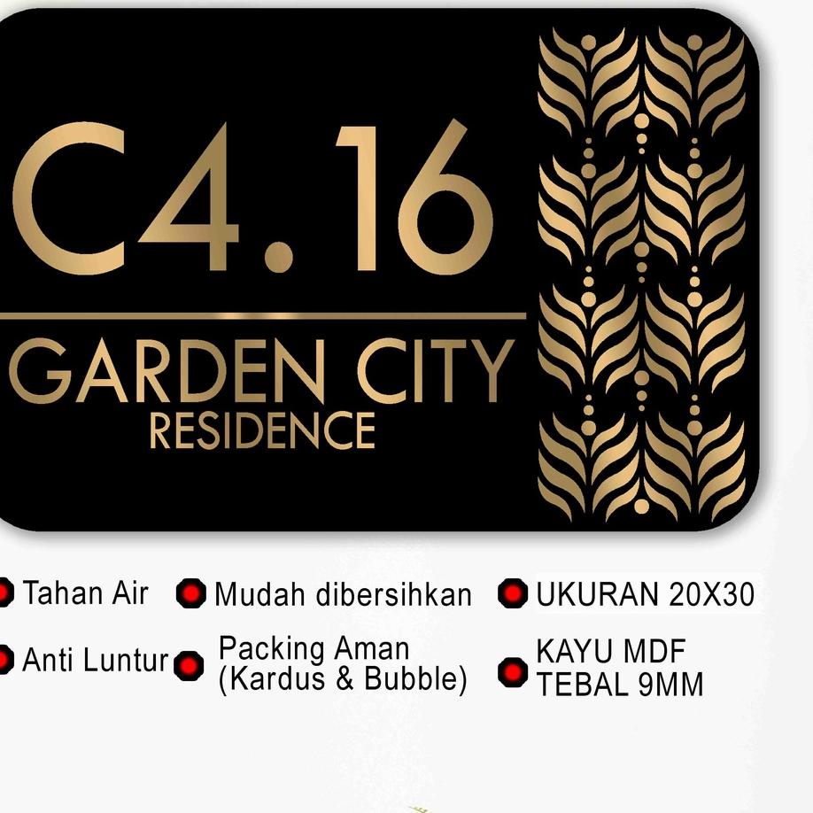 Hiasan Dinding Plat Nomor Rumah - Dekorasi Blok No Rumah - Papan Nomor Rumah