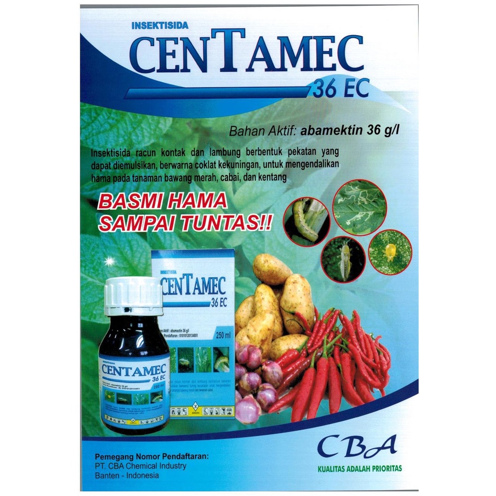 Insektisida Centamec 36 EC 1 Liter  Bahan Aktif Abamectin abamektin pengendali thrips