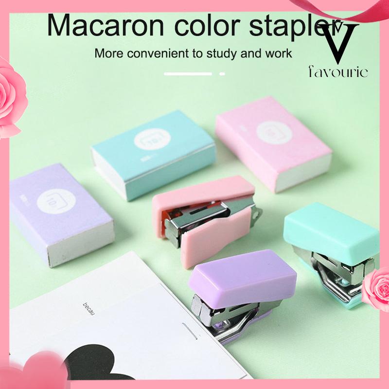 CODstapler staple cute set Stapler Mini Set Staples Perlengkapan Kantor  Mengikat Logam Kreatif-FA