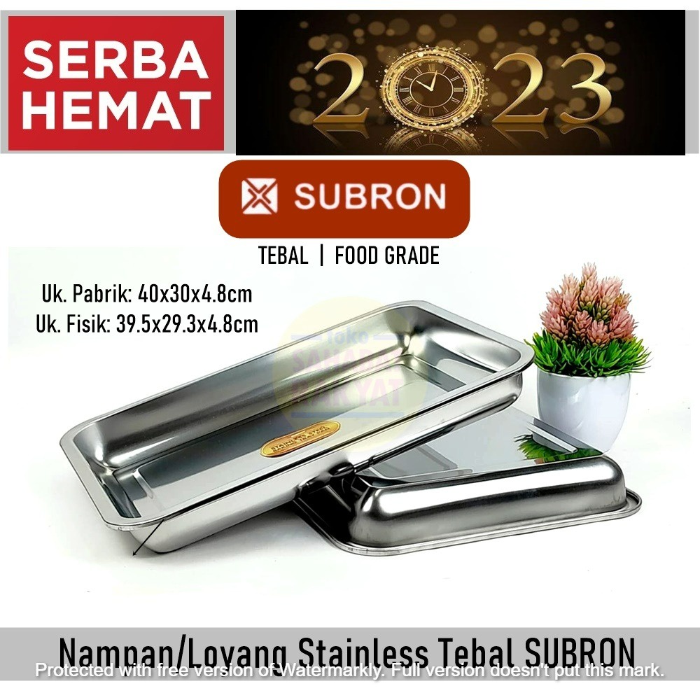 Namapan/Loyang Satinless Tebal Subron