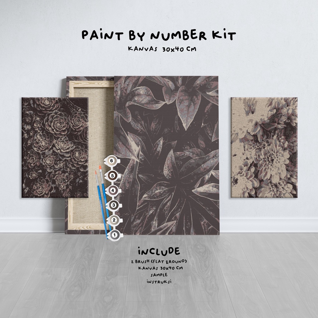 

Paint by Number KIT Darkflo series Kanvas 30x40cm