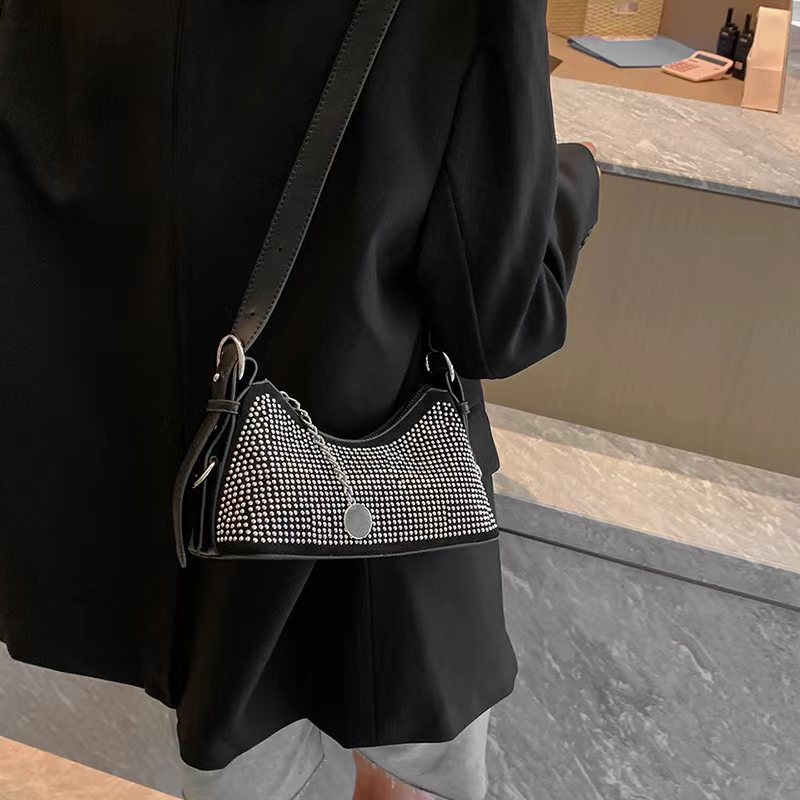 BJ64704 - BLACK/SILVER - TAS SLEMPANG TOTEBAG SHOULDERBAG BLINK WANITA FASHION IMPORT MODIS ELEGAN TERMURAH TERLARIS TERBARU BAGSTORE JAKARTA TAS BATAM ZC4704