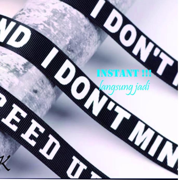 

Langsung Kirim Pita Custom Instant Printing 2,5 CM "A" L9S++