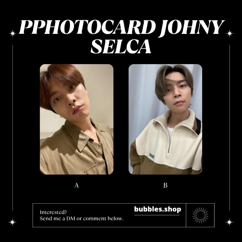 PHOTOCARD UNOFFICIAL JOHNY NCT SELCA