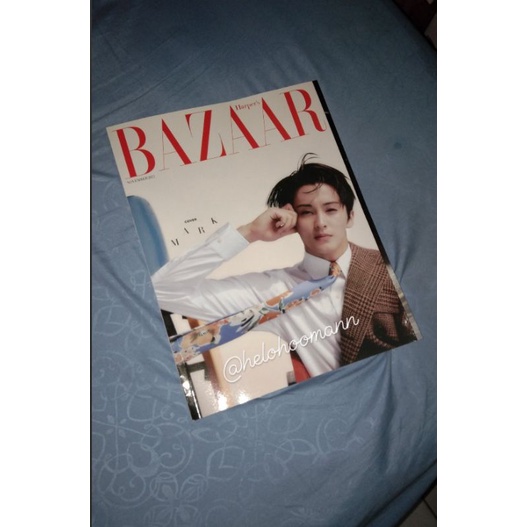 Mark Lee NCT Cover Magazine Bazaar Majalah Ver B. (baca deskripsi)