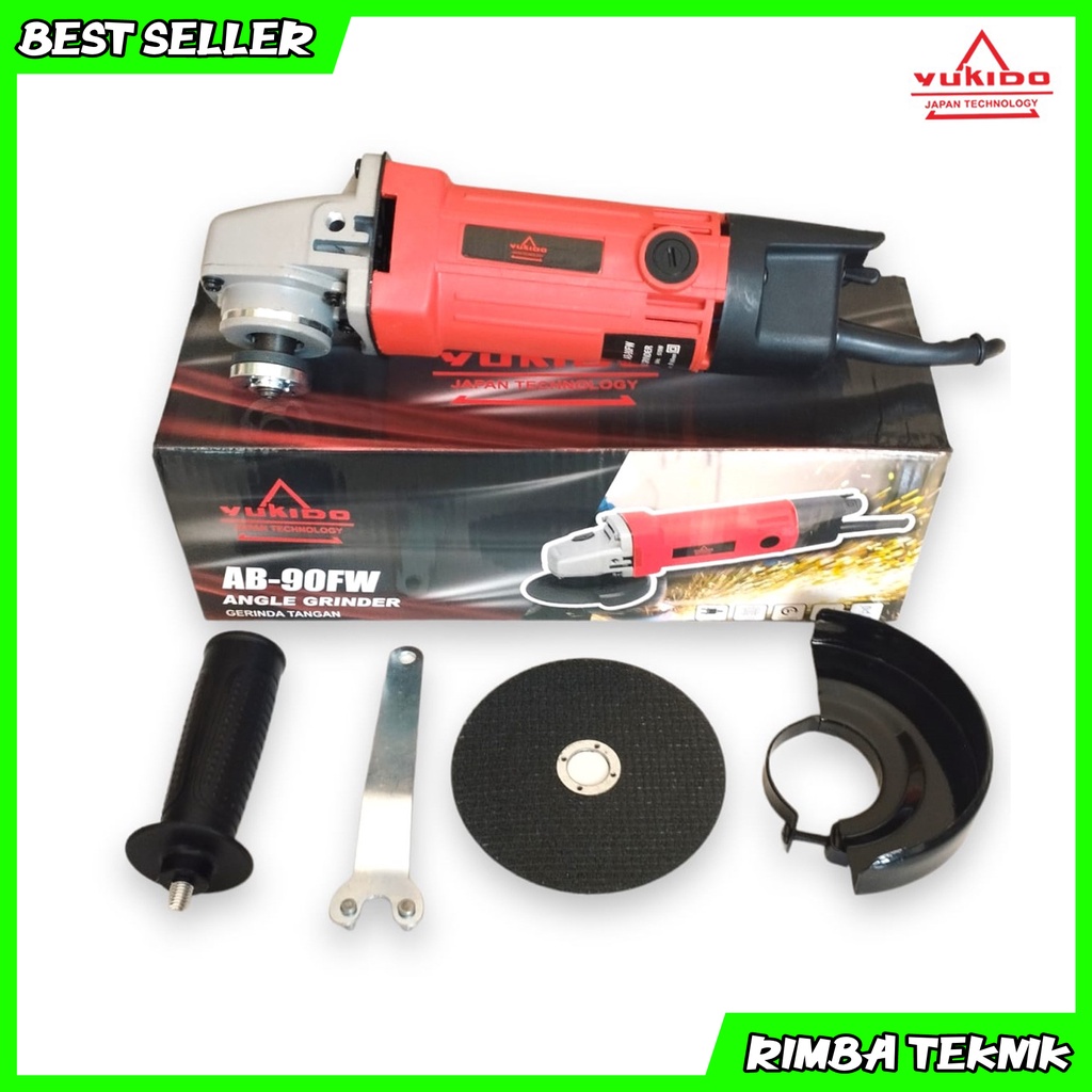 PAKET HEMAT!! Paket mesin bor listrik 10 mm variable speed dan mesin gerinda tangan 4 inch YUKIDO japan technology