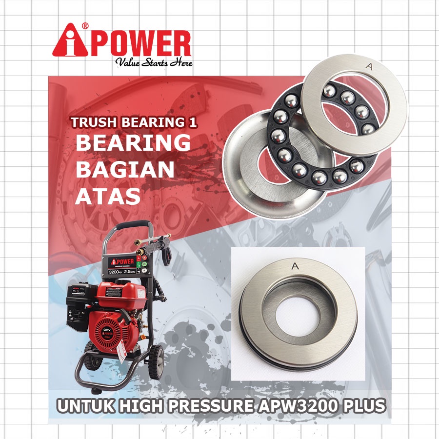 BEARING BAGIAN ATAS UNTUK PRESSURE WASHER APW3200 PLUS AIPOWER
