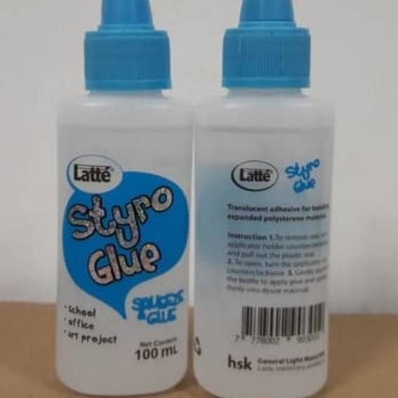 

(W6)9✔) Lem Latte Styro Glue / UHU / 100ml / Twist viral