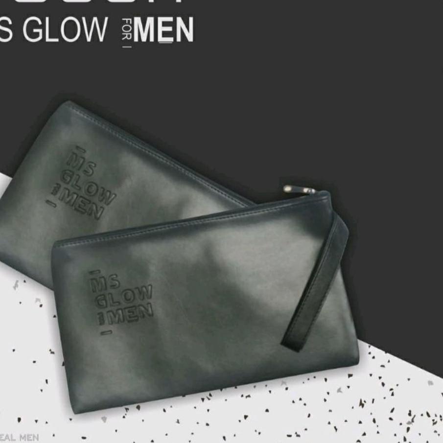Termurah dan terbaik &gt;&gt; Pouch MS Glow For Man - Tas Handbag Ms Glow Pria - Tas Kosmetik Pria