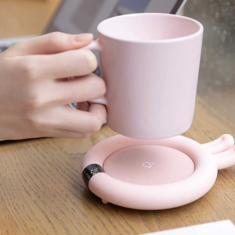 Faroot Tatakan Gelas Pemanas Coffee Cup Warmer Heating Pad 353-B Pink