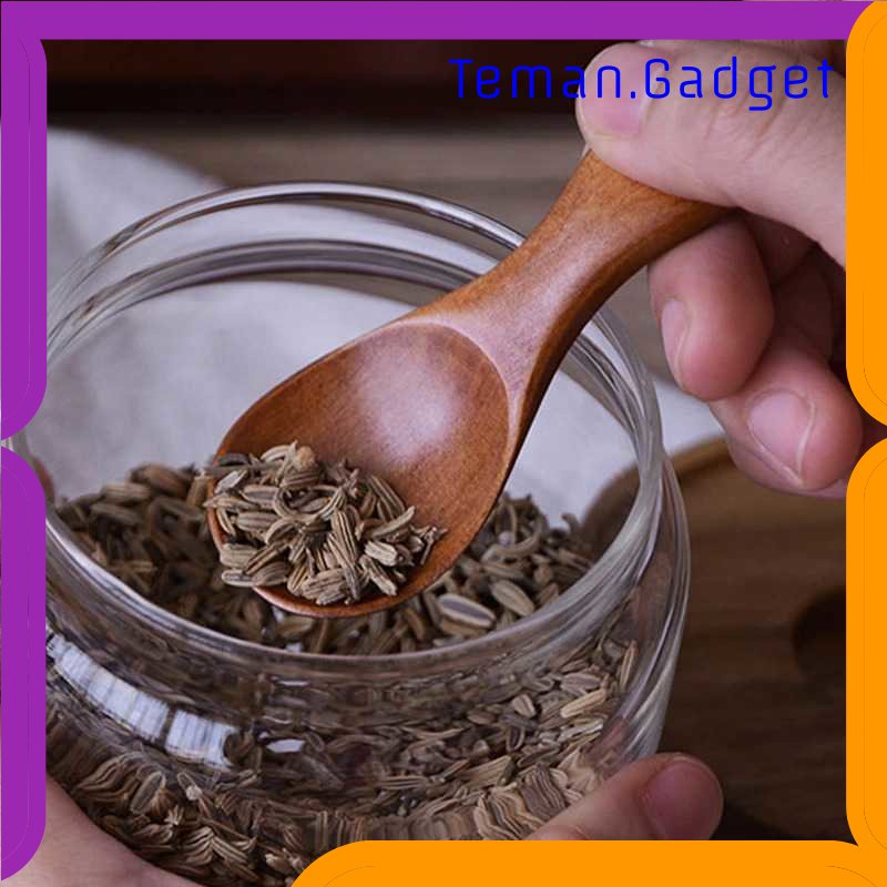 TG - DPR BalmyDays Sendok Bumbu Kecil Bahan Kayu Mini Wooden Spice Spoon 4 PCS - RR-21