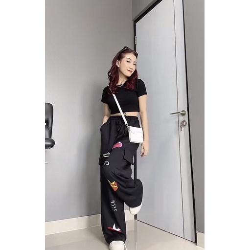 BLAST JOGGER CELANA PANJANG WANITA LUCU Celana  Kekinian Celana Sporty Korean Style