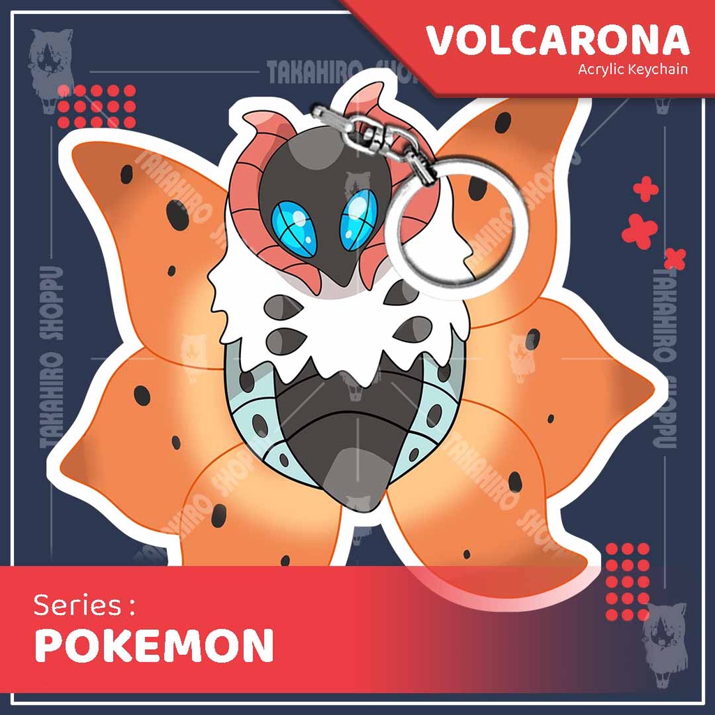 Gantungan Kunci / Keychain Akrilik POKEMON - VOLCARONA