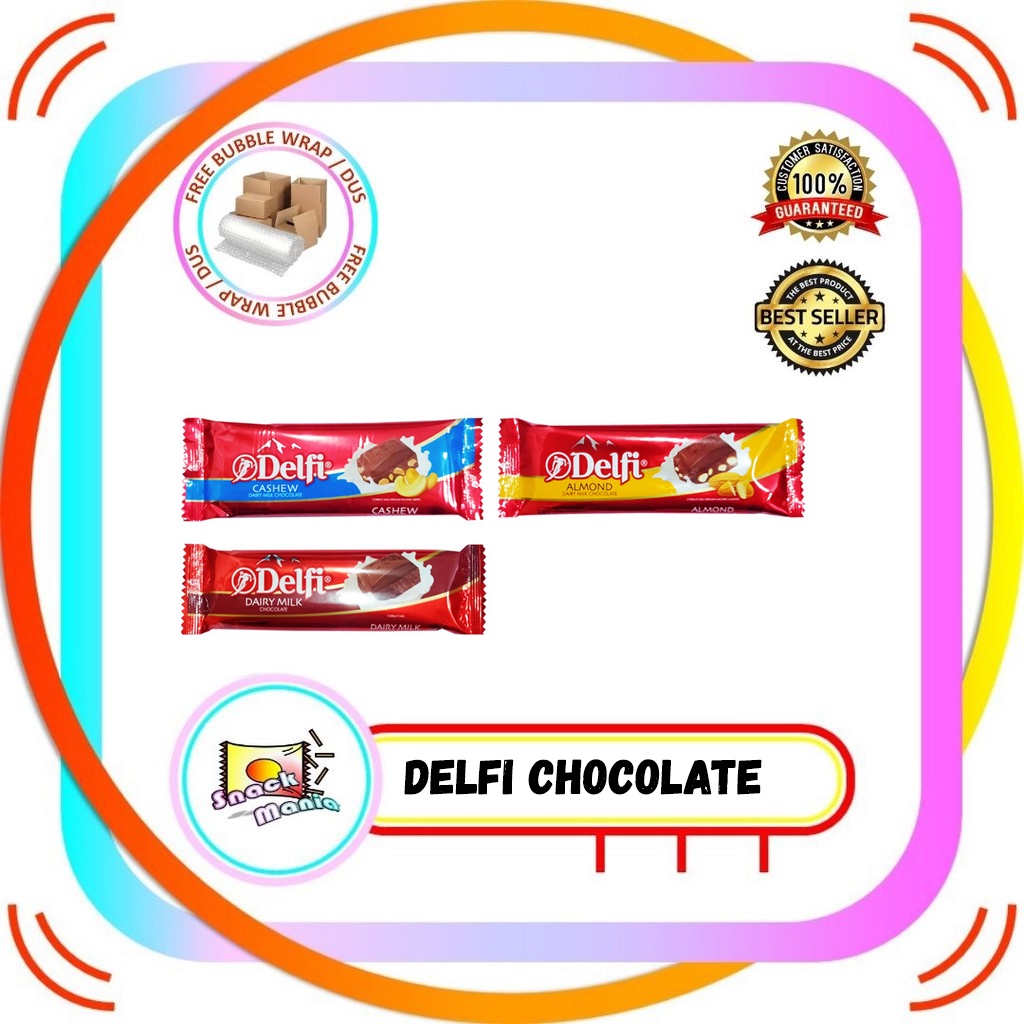 

Delfi Dairy Milk Chocolate Almond Cashew 40 gr Coklat