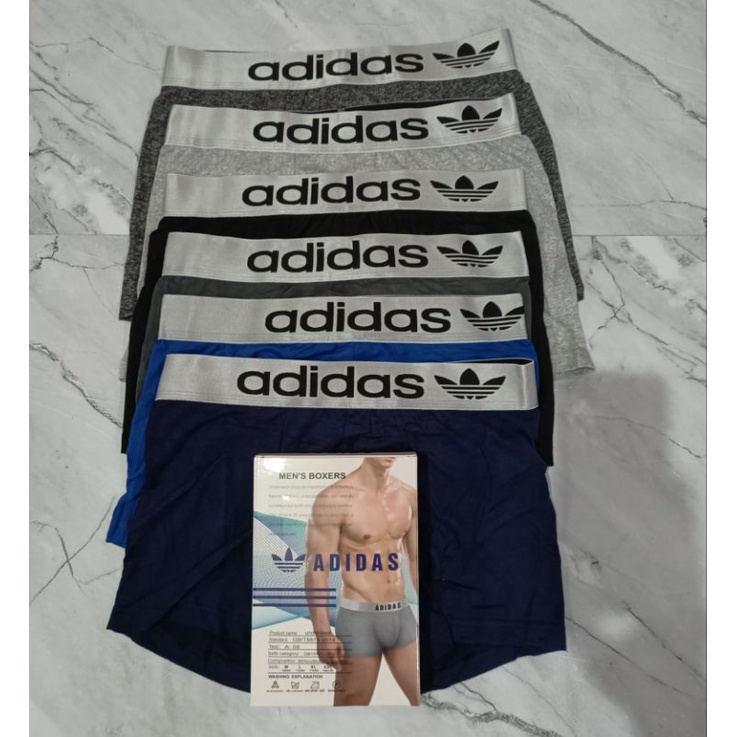 1 kotak isi 3 pcs celana dalam boxer pria / PREMIUM SILVER