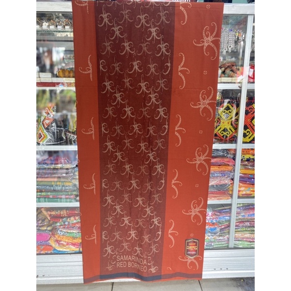 Sarung Samarinda Red Borneo