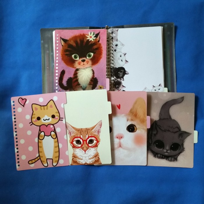 

PEMBATAS CATY CUTE BINDER 20 RING UKURAN A5 1 SET 6 LEMBAR GLOSSY
