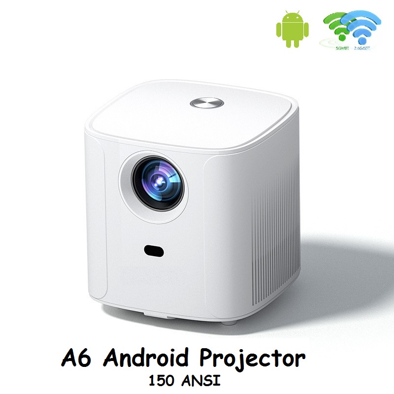 AKN88 - ROCKWARE RW-A6 - Android Projector 1080P 150 ANSI Lumens Alt Cheerlux