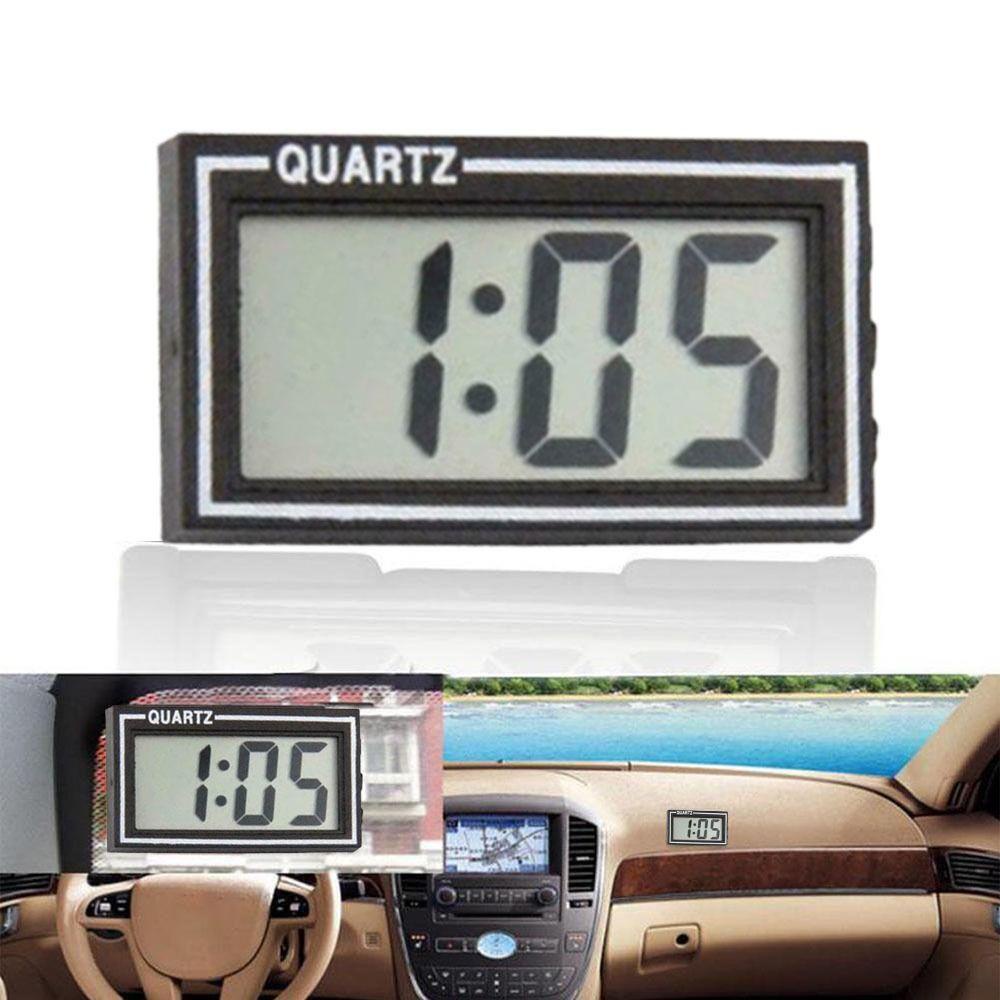 Top Car Digital Clock Mini Jam Elektronik Aksesoris Mobil Rumah