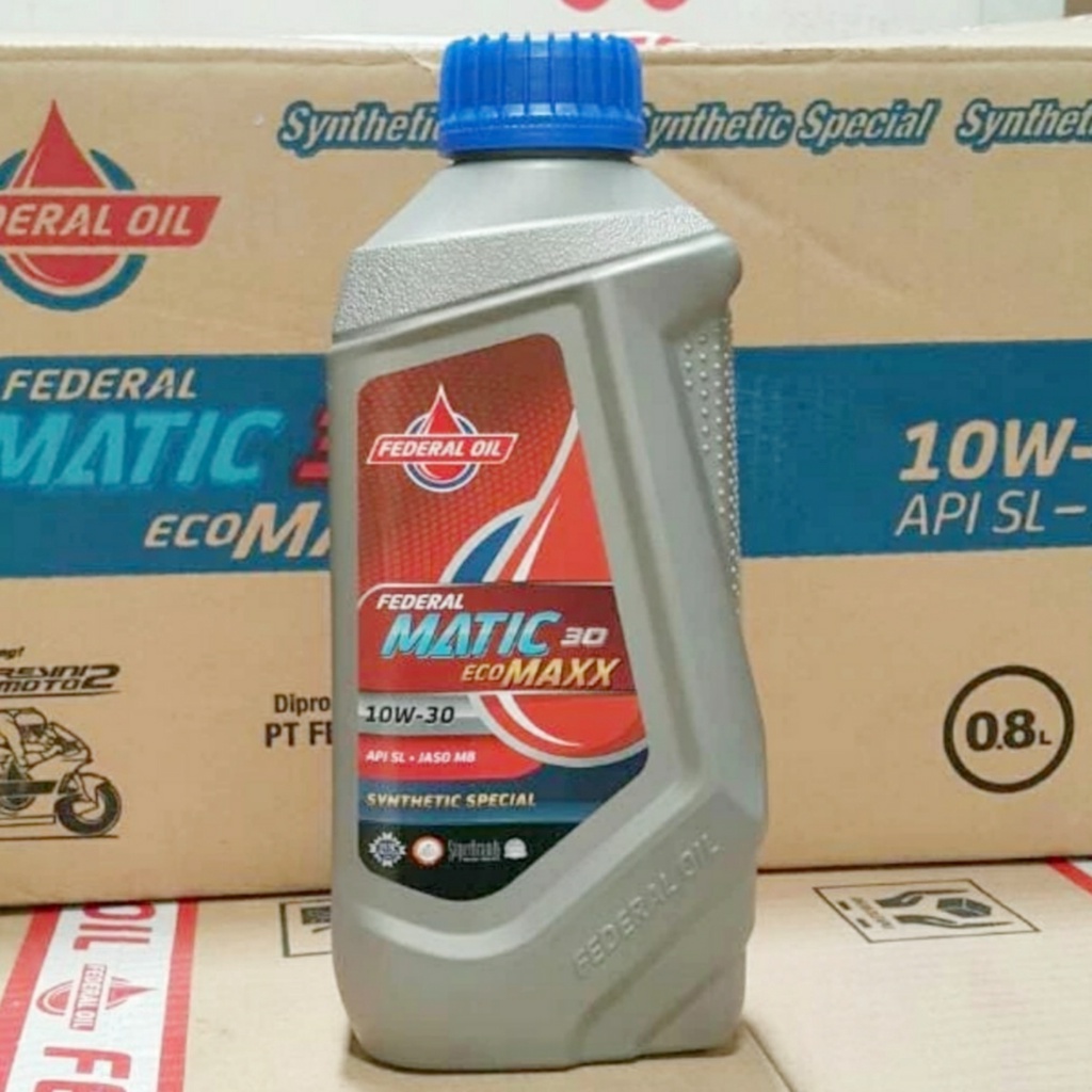 OLI MESIN MOTOR MATIC / SCOOTER FEDERAL MATIC 10W-30 ECO MAXX 800 ML