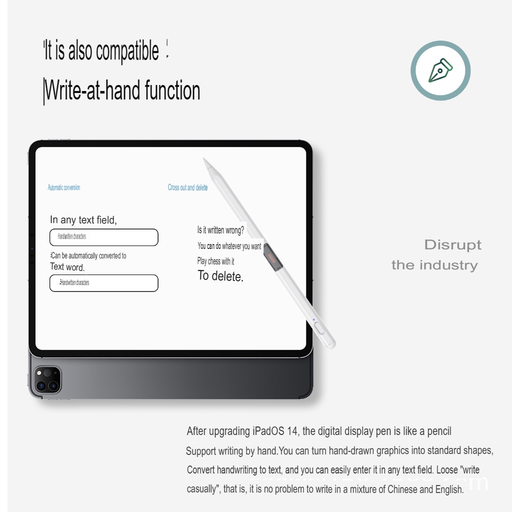 Stylus Active Pencil Xpen Magnetic Wireless Charging USB Type C Palm Rejection Drawing Pen For Tablet iPad Pro Air Mini Write Tilt Pressure Technology Bluetooth Soft Nib