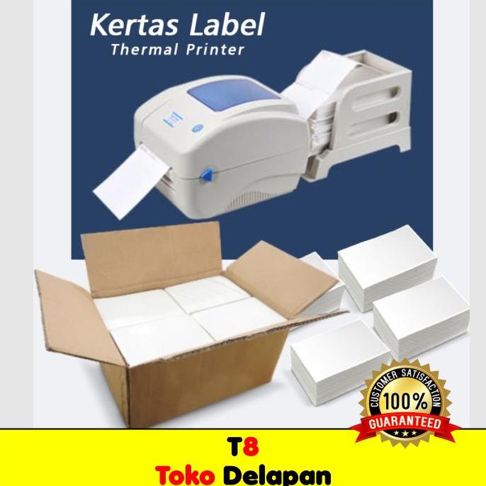 

LABEL THERMAL 100X150 KERTAS STICKER RECEIPT PRINTER BARE XPINTER LIPAT TERLARISS...,,,,,