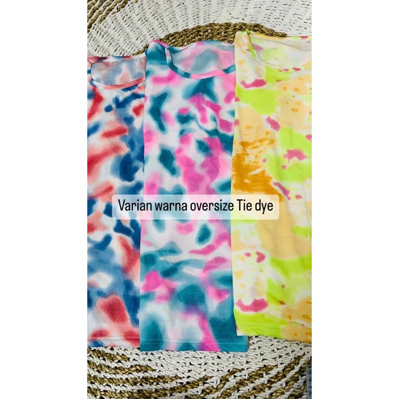 SALE Hotpants Tie Dye / Jogger Tie Dye / kaos Tie Dye/ kaos Oversize Tie Dye / One set  Tie Dye