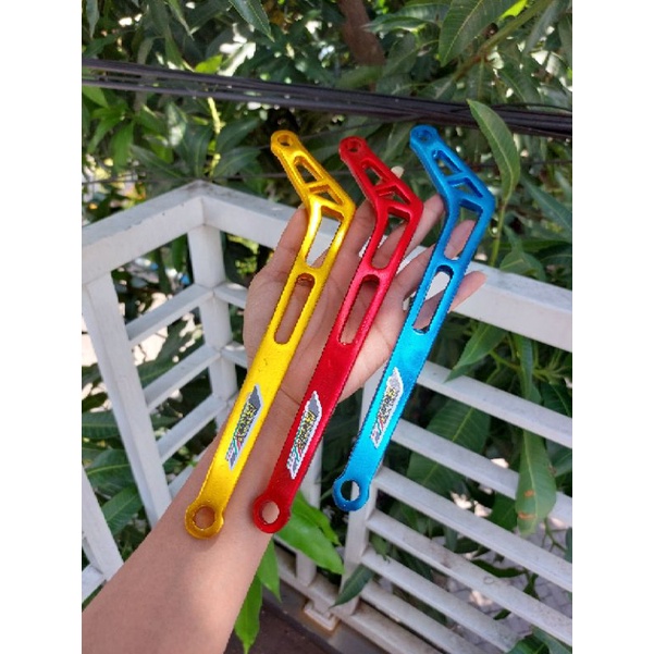 Pangkon L knalpot coak new panjang 24cm almunium breket dudukan knalpot L coak panjang 24cm new full almunium bahan tebal warna lengkap