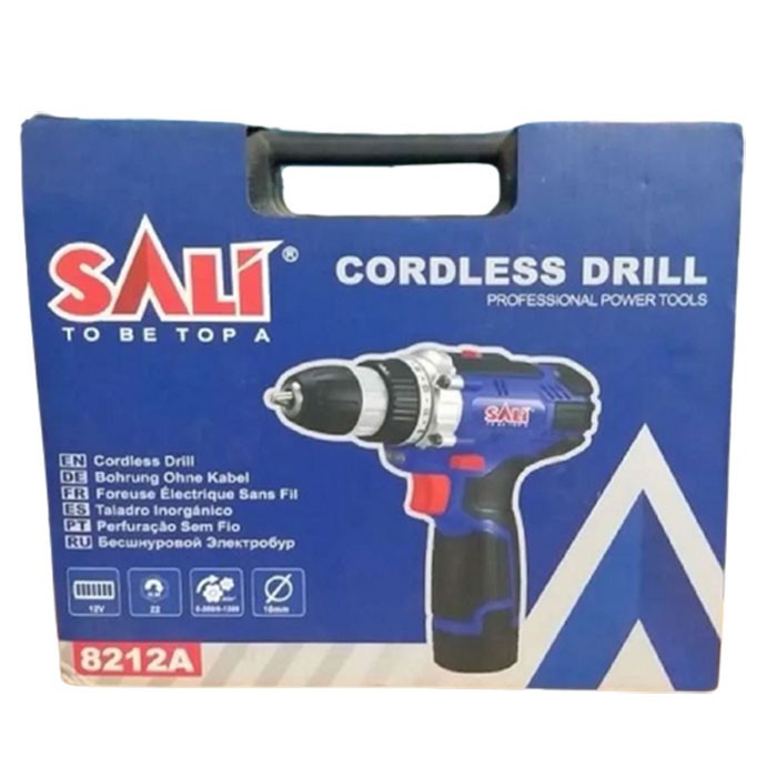 SALI Cordless Drill Koper Bor Baterai 10mm 1500mah 2 Pcs 12Volt