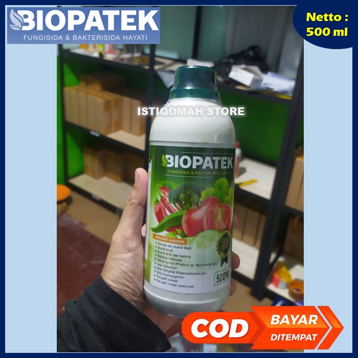 BIOPATEK 500ML Fungisida &amp; Bakterisida Hayati Mengatasi Penyakit Kresek, Penyakit Merah pada Padi, Virus Kuning/Gemini yang Bagus Manjur Murah Terlaris Paling Ampuh