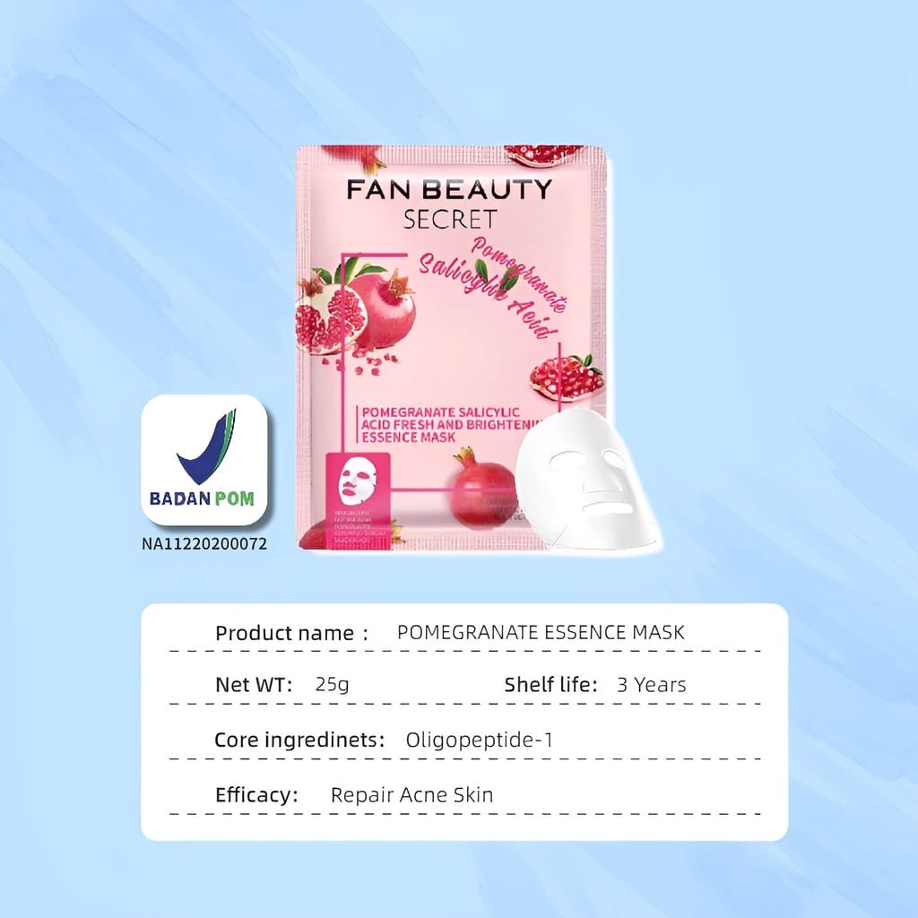 FAN BEAUTY SECRET FACIAL ESSENCE MASK SHEET MASKER WAJAH WHITENING MOISTURIZING SHEET MASK