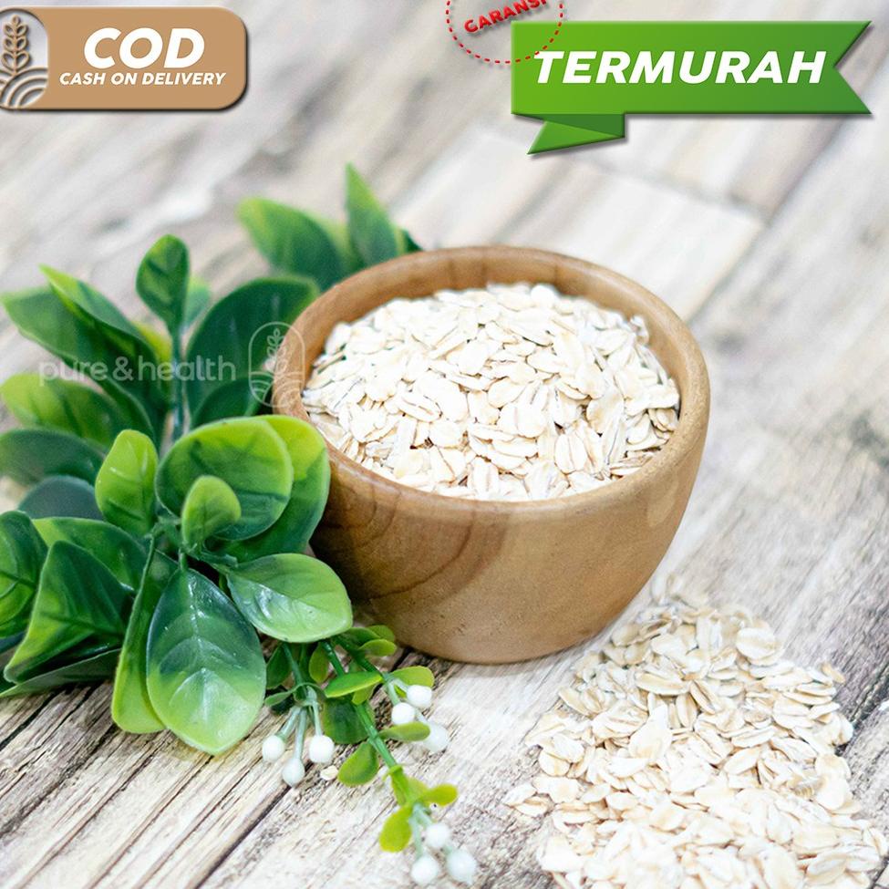 

[PRODUK 7JMFF] Rolled Oat 1 Kg Oatmeal Gandum Utuh Original Natural Super Food VPD
