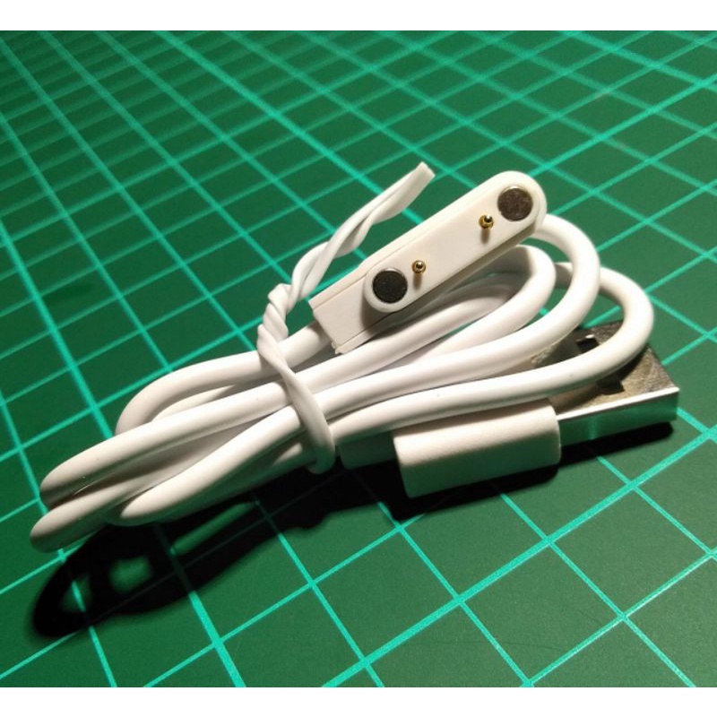 Kabel Cas Smartwatch magnetic 2 pin,untuk imoo Q12,Aolon k27 dll