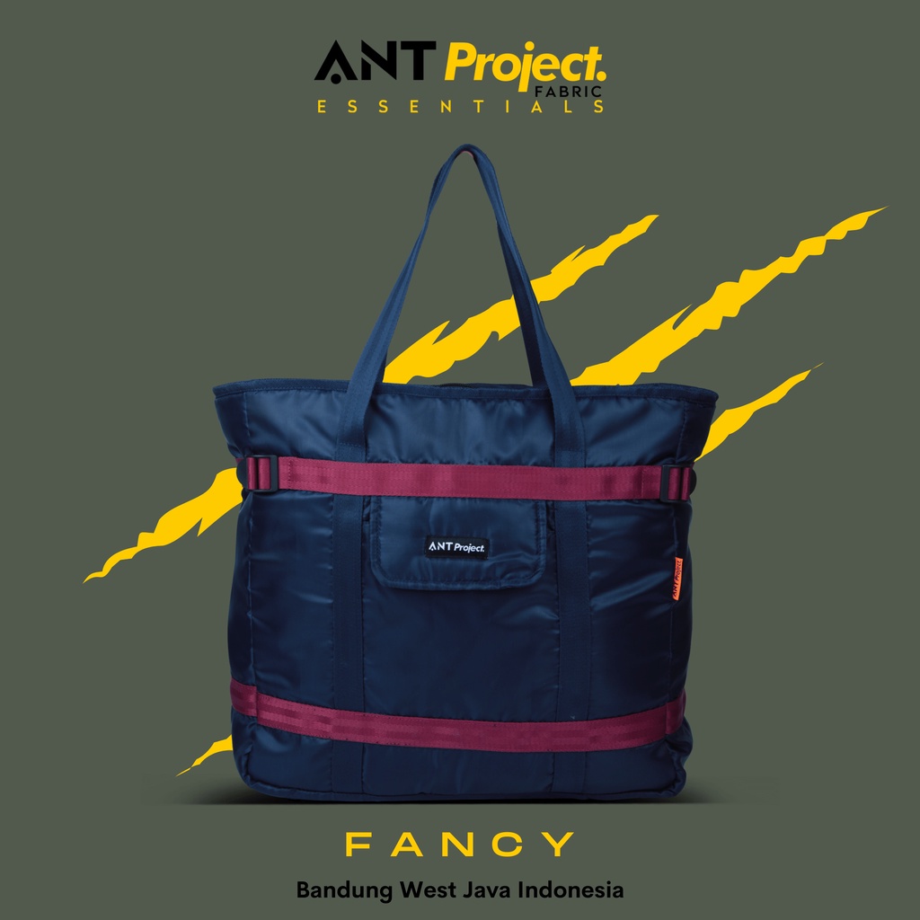 ANT PROJECT - Tote Bag FANCY Navy Blue - Tas Jingjing