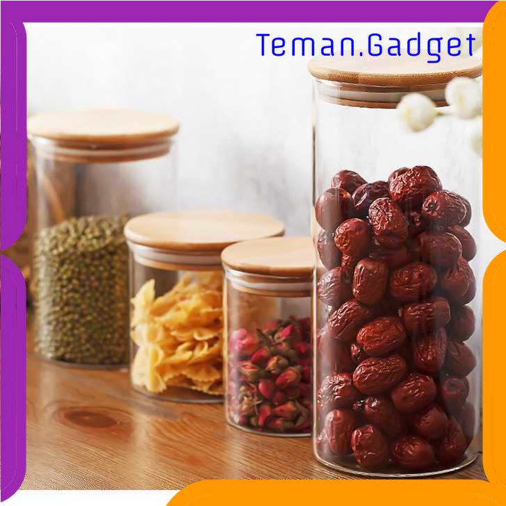 TG - DPR One Two Cups Toples Kaca Penyimpanan Makanan Glass Jar - GH1270