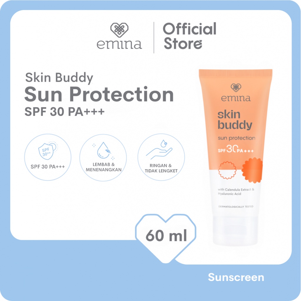 ✨ AKU MURAH ✨ Emina Skin Buddy Sun Protection SPF 30 PA+++ 60 ML