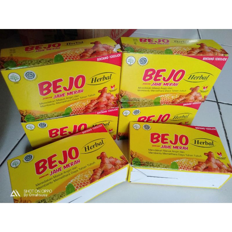 

BEJO JAHE MERAH/JAHE MERAH/MINUMAN HERBAL/BEJO BINTANG TOEDJOE/BEJO JAHE MERAH ISI 6 SACHET/Tolak angin/Antangin/Bejo jahe merah 1 box isi 6/Minuman herbal jahe merah/BEJO/JAHE MERAH ISI 6