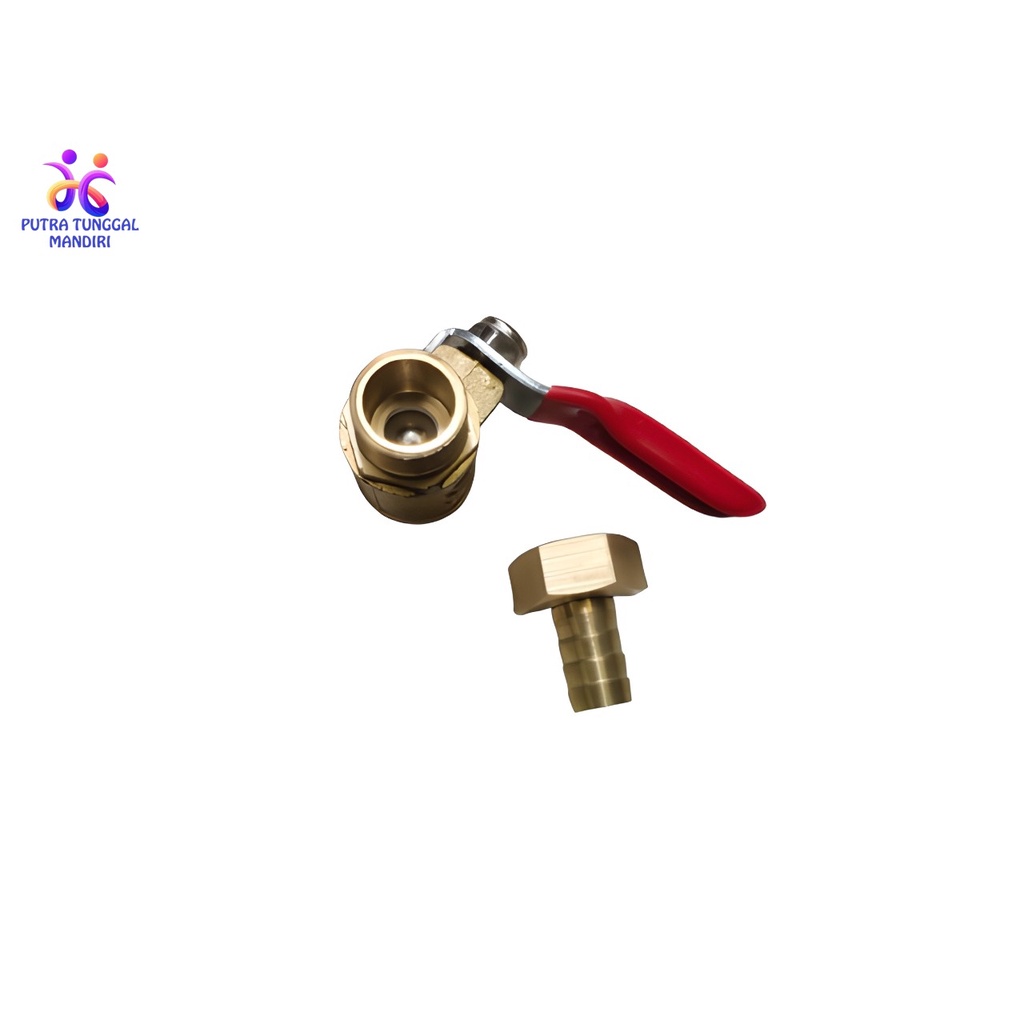 PTM - HATO Kran Angin / Stop Kran 1/4 Kuningan kompresor TERMURAH