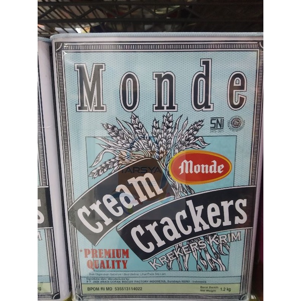 

Monde Cream Crackers biru 1,2kg