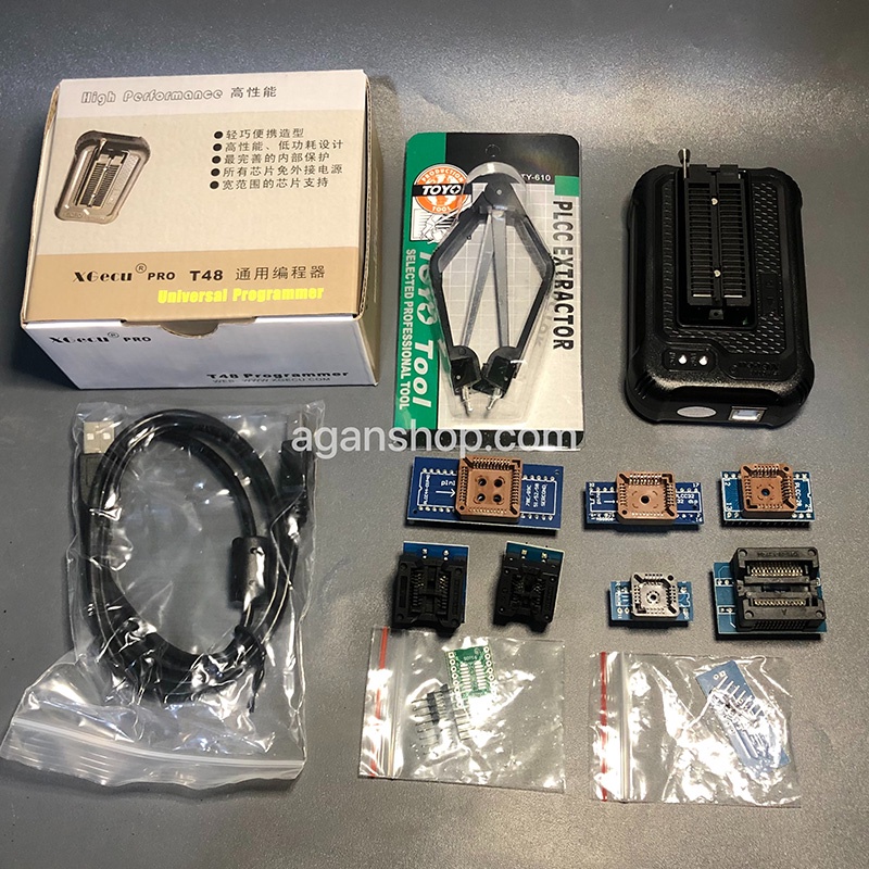TL866II Plus Programmer Eprom Flash Dengan 6 Adaptor Support 15000 IC