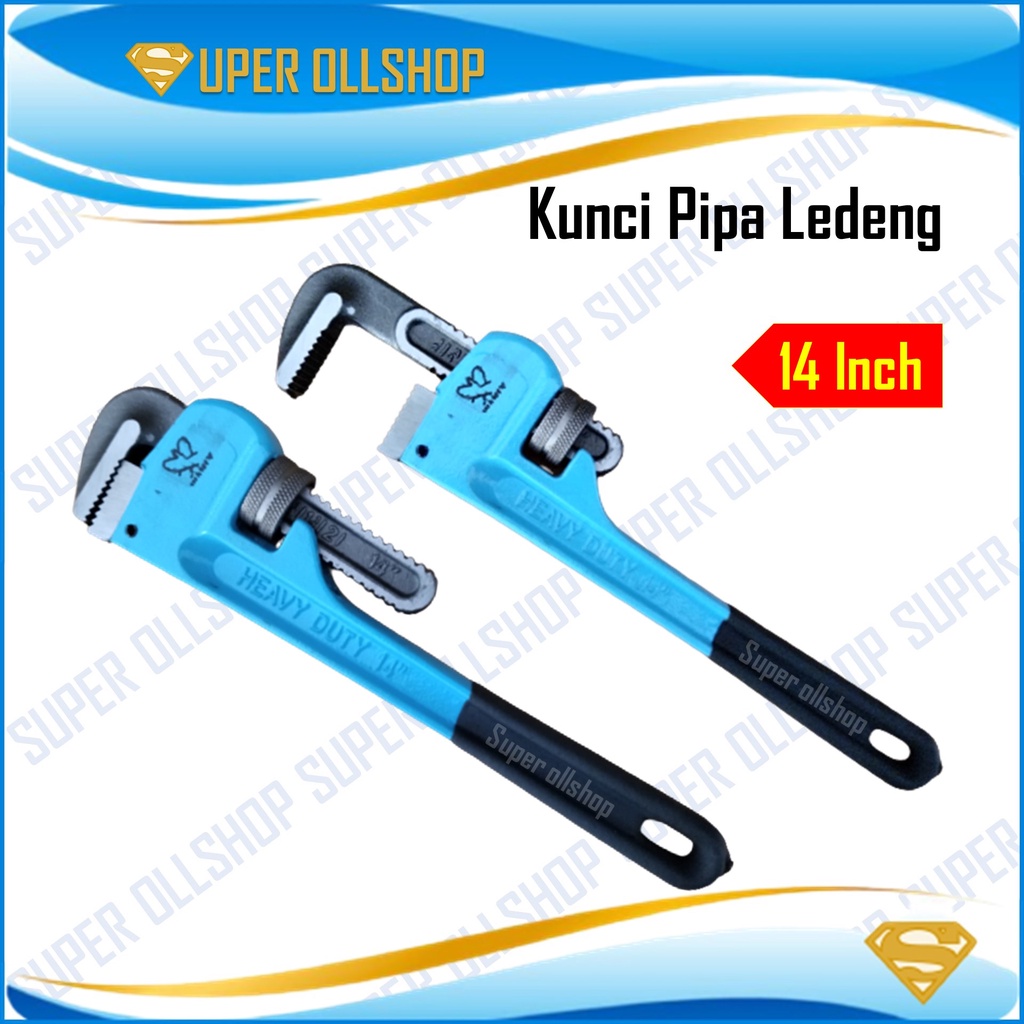 Kunci Pipa 14&quot; inch / Adjustable Pipe Wrench / Kunci Pipa Ledeng Heavyduty Murah