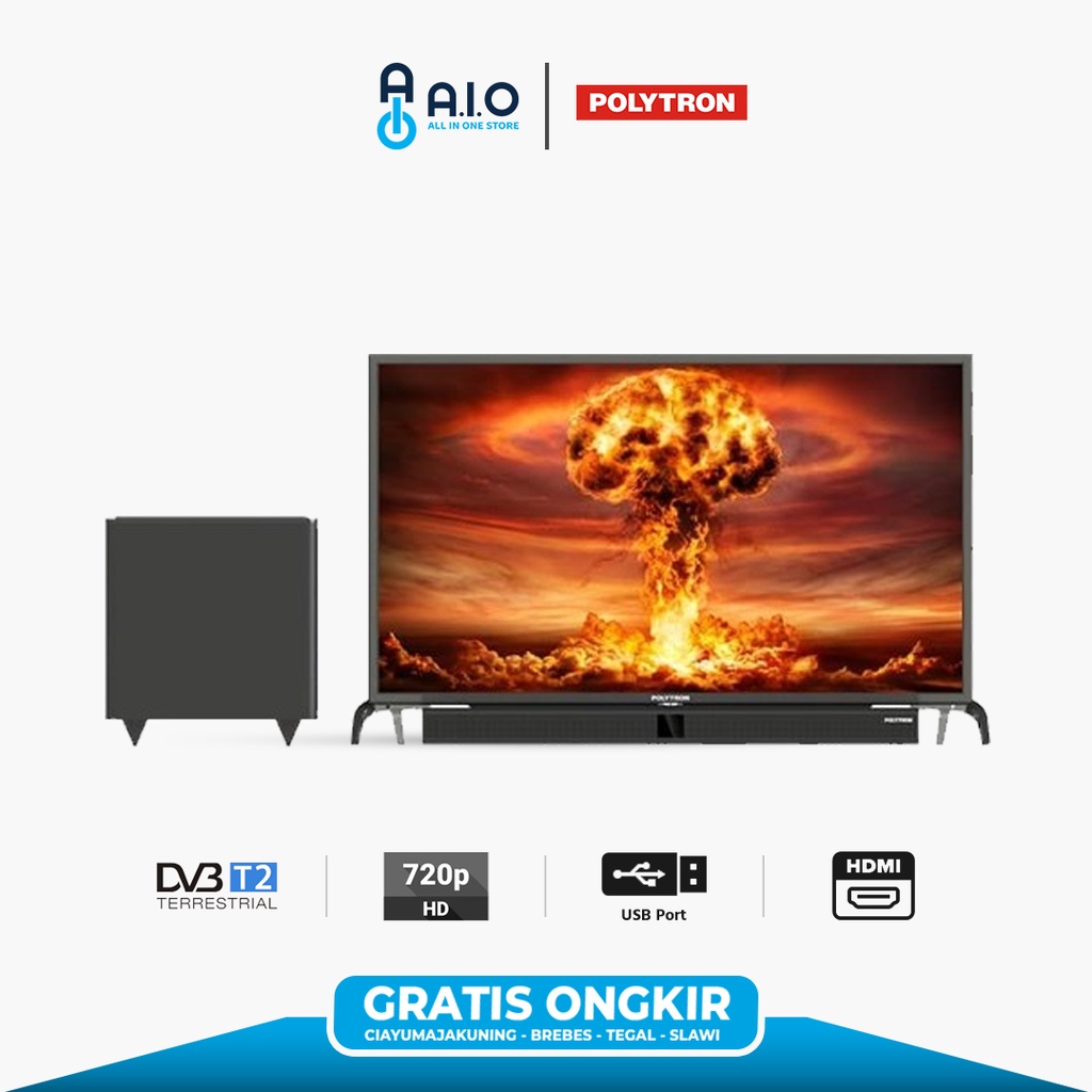 POLYTRON TV 43 INCH CINEMAX SOUNDBAR PLD-43B150 PROMO GRATIS ONGKIR