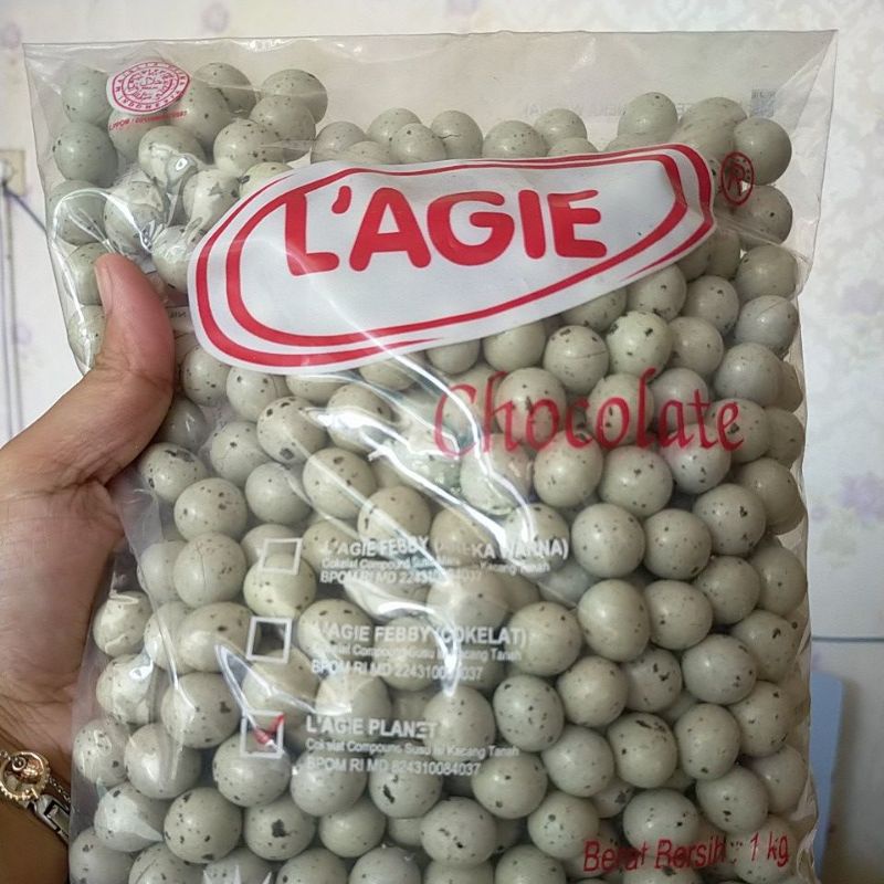 Coklat Lagie Planet Putih / Lagie telur puyuh 1kg