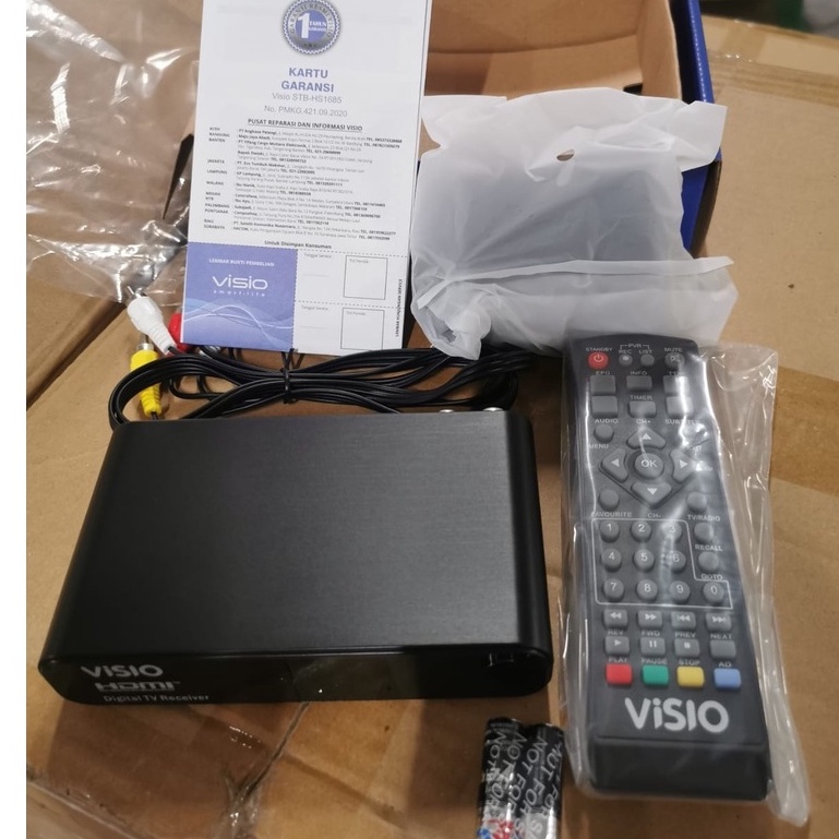 Set Top Box STB VISIO HS1685 DVB-T2 ANTENA DIGITAL