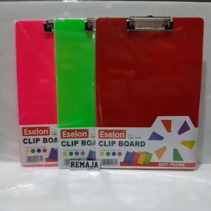 

Clip Board / Papan Ujian Plastik Eselon CBC-707R