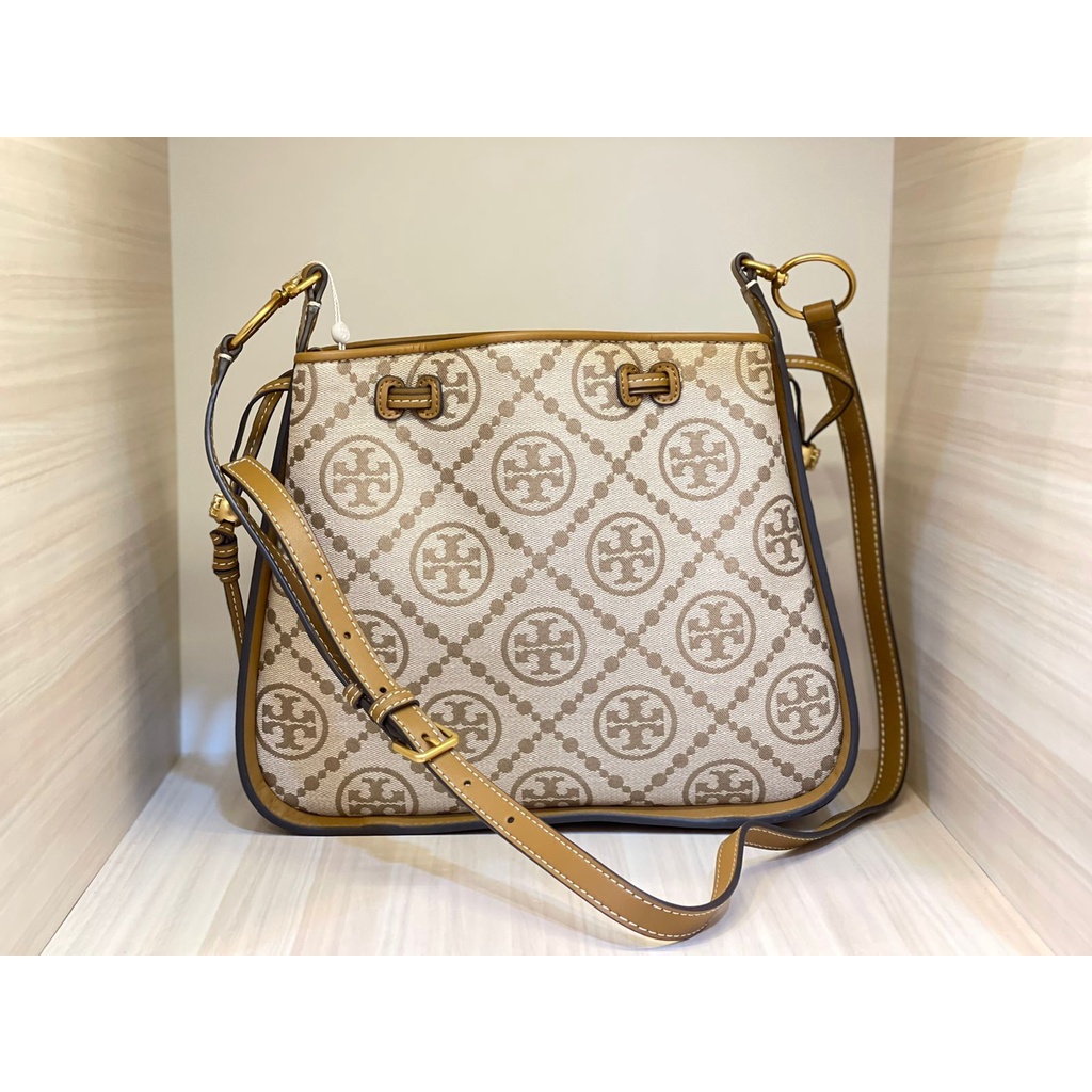 TAS WANITA BRANDED TORY BURCH BELL JACQUARD SHOULDER BAG SERUT