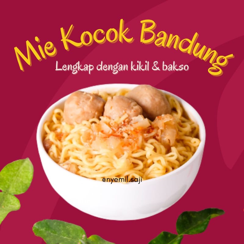 

MIE KOCOK BANDUNG by @nyemil.saji