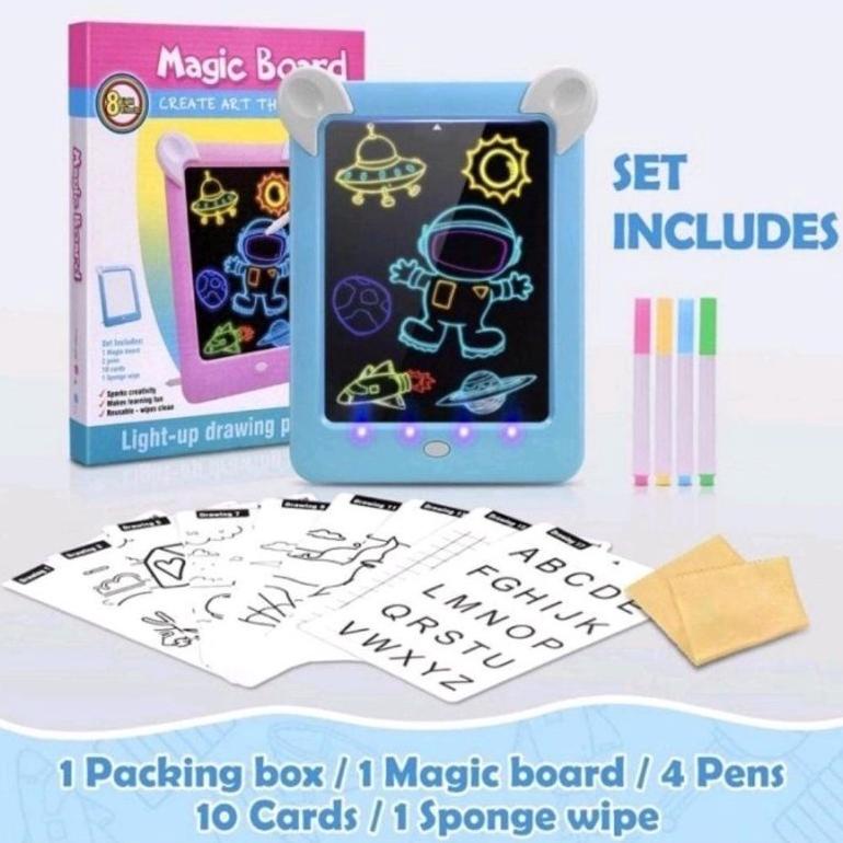 

MAGIC BOARD DRAWING LED 3D 85127 - PAPAN TULIS ANAK PAPAN GAMBAR AJAIB MAINAN EDUKASI ANAK MURAH TERLARISS...,,,,,